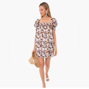 Tory Burch Smocked Mini Dress size small